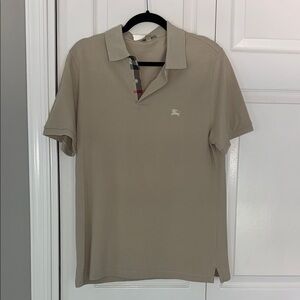 Burberry Tan Polo Shirt Classic Style